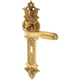 Zimmertürgarnitur Klingnauer  in Messing, patiniert