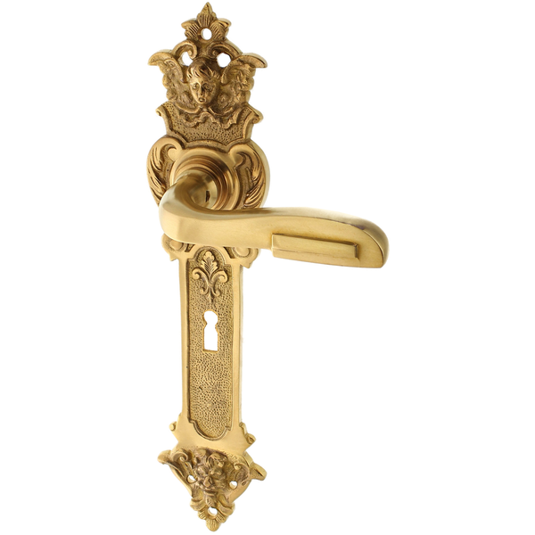 Zimmertürgarnitur Klingnauer  in Messing, patiniert