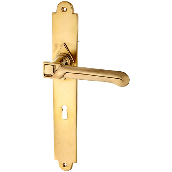 Zimmertürgarnitur Faneler  in Messing, patiniert