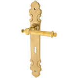 Zimmertürgarnitur St. Alban-See in Messing, patiniert