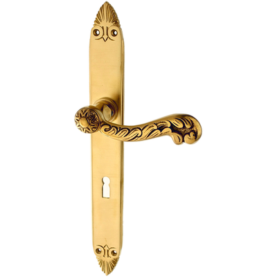 Zimmertürgarnitur Spittelmattesee P Zimmertürgarnitur Spittelmattesee in Messing, patiniert