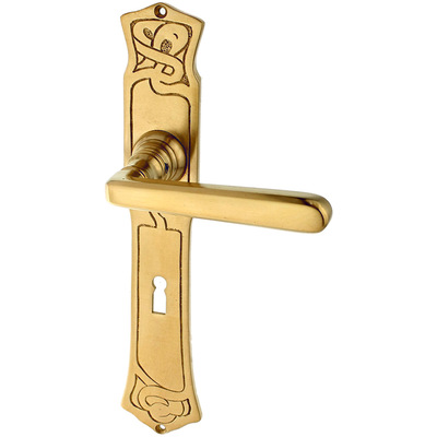 Zimmertürgarnitur Fluss Traun P Zimmertürgarnitur Fluss Traun in Messing, patiniert