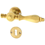 Zimmertürgarnitur Réfus in Messing, patiniert