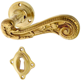 Jugendstil Zimmertürbeschlag aus Messing - elegantes Design