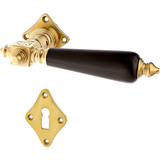 Türbeschlag matt gold aus Messing patiniert konische Form