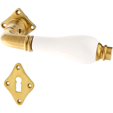 Messing Türbeschlag patiniert konische Form matt gold