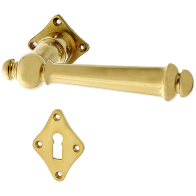 Zimmertürgarnitur Grächen in Messing, patiniert