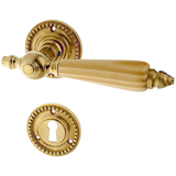 Türbeschlag aus Messing patiniert, matt gold, konische Form