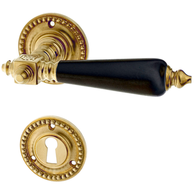 Zimmertürbeschlag aus Messing - Gründerzeit - ergonomische Form