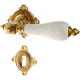 Türbeschlag Gründerzeit aus Messing | verziertes Muster, matt gold