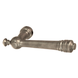 Jugendstil Türdrücker aus Messing typische Form silber matt