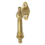 Messing Fensterbeschlag patiniert konische Form matt gold