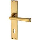 Drückergarnitur Jugendstil antik | Messing patiniert | BB Modell "Acklin P" | Ventano