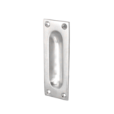 Schiebetürgriff, Griffmulde/Griffmuschel Messing nickel N7008