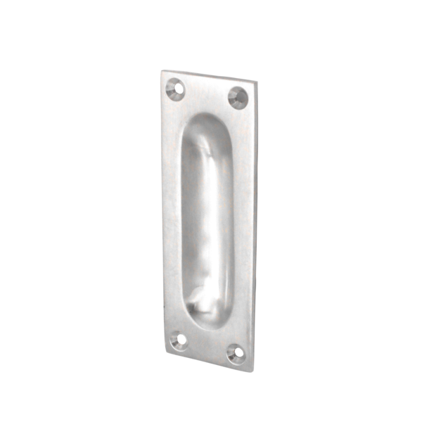 Schiebetürgriff, Griffmulde/Griffmuschel Messing nickel N7008