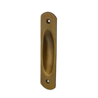Schiebetürgriff, Griffmulde/Griffmuschel  Messing patiniert P7010
