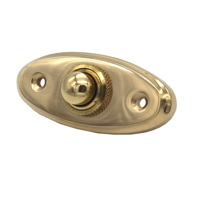 Jugendstil Klingel Messing poliert | Klingelplatte mit Klingelknopf| Antik Klingel B9741