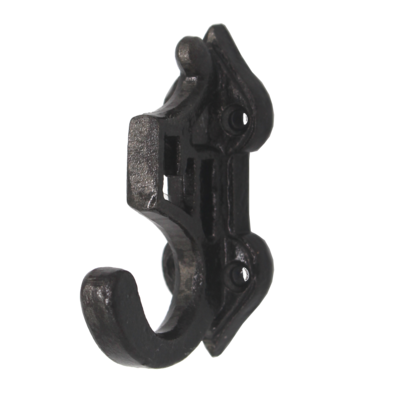 Wandhaken vintage | Mantelhaken, Garderobenhaken, Kleiderhaken | Gusseisen schwarz | IRB7821 | Ventano