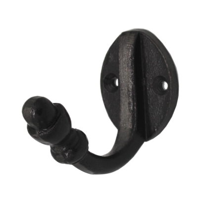 Wandhaken vintage | Mantelhaken, Garderobenhaken, Kleiderhaken | Gusseisen schwarz | IRB7827 | Ventano