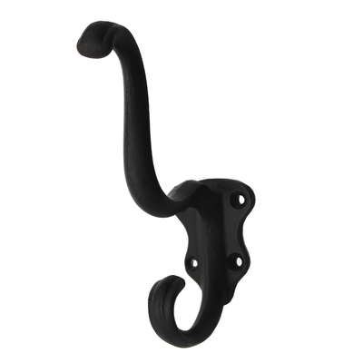 Wandhaken vintage | Mantelhaken, Garderobenhaken, Kleiderhaken | Gusseisen schwarz | IRB7811 | Ventano