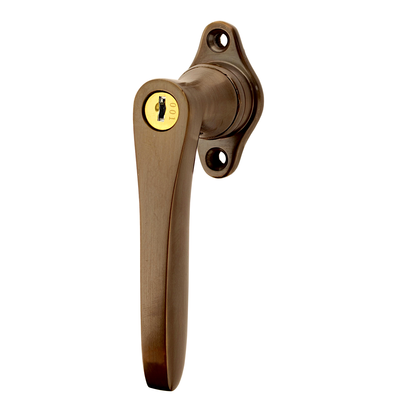 Halbolive aus Messing Art Deco klassische Form braun