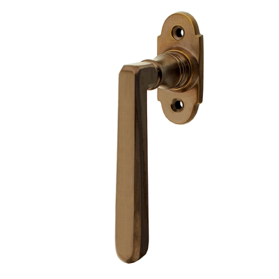 Jugendstil Halbolive aus Messing typische Form braun