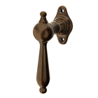 Biedermeier Halbolive aus Messing außergewöhnliche Form braun