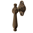 Halbolive aus Messing Biedermeier verziertes Muster braun