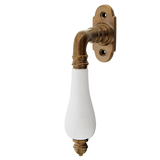 Messing Halbolive dunkel patiniert in braun Jugendstil