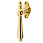 Fensterbeschlag Gründerzeit aus Messing klassische Form gold
