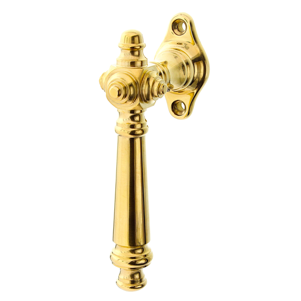 Halbolive aus Messing poliert gold außergewöhnliche Form