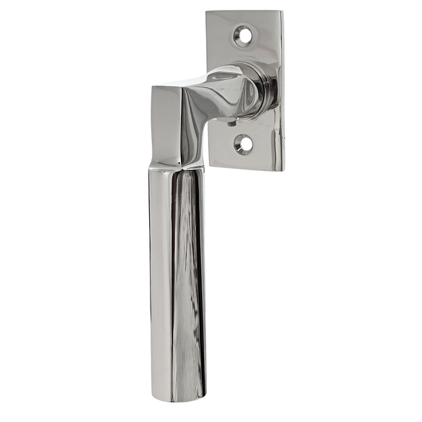 Halbolive Bauhaus Stil vernickelt, hochglanz poliert | klassische Form in silber