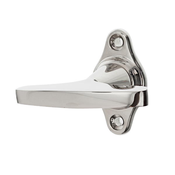 Historischer Fenstergriff oval | Fensterolive antik | Vollolive hochglanz vernickelt| Modell "Karlsruhe" | Ventano