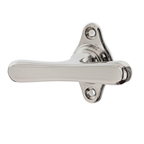 Messing Vollolive vernickelt, hochglanz poliert in silber Jugendstil