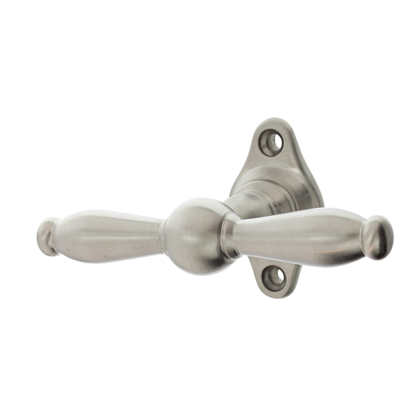 Vollolive aus Messing vernickelt, matt gebürstet silber matt fließende Linien