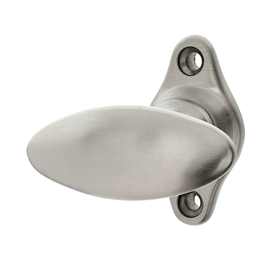 Fenstergriff oval matt gebürstet für Fenster und Terassentüren