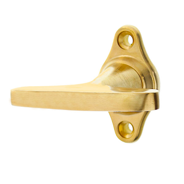 Ovaler Fenstergriff Jugendstil | Fensterolive antik | Messing, patiniert| Modell "Dresden P" | Ventano 