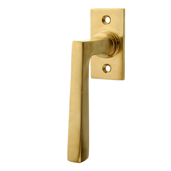 Klassischer Fenstergriff, Halbolive Messing patiniert - Modell 