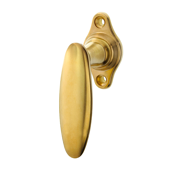 Fenstergriff Jugendstil | Ovale Fensterolive antik | Messing antik patiniert| Modell Berlin P