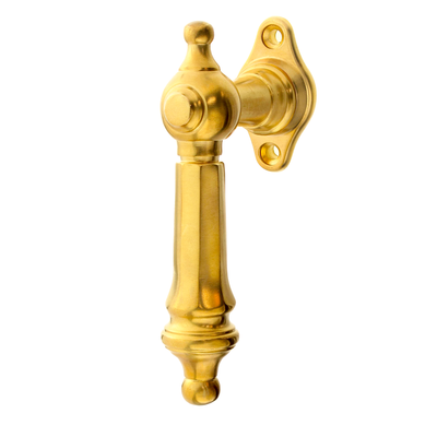 Messing Fensterbeschlag patiniert konische Form matt gold