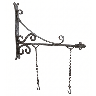 Wandwinkel, Schilderhalter, geschmiedet, verziert IRF-EW029