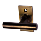 Fenstergriff modern | Design-Fensterolive | Messing dunkel antik patiniert| Modell 