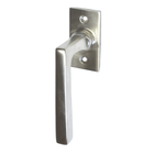 Klassischer Fenstergriff, Halbolive Messing vernickelt matt - Modell 