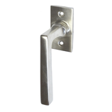 Klassischer Fenstergriff, Halbolive Messing vernickelt matt - Modell 