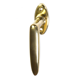 Messing Fensterbeschlag poliert schlanke Form gold