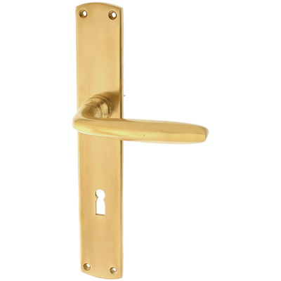 Drückergarnitur Jugendstil antik | Messing patiniert | BB Modell "Hörler P" | Ventano