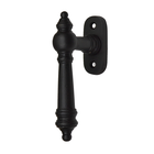 Klassischer Fenstergriff, Halbolive antik Gusseisen schwarz - Modell "LC06" 