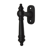 Klassischer Fenstergriff, Halbolive antik Gusseisen schwarz - Modell "LC06" 