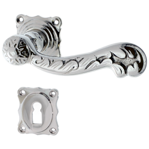 Buntbart Garnitur Jugendstil antik Messsing - BB Modell "Graz" 