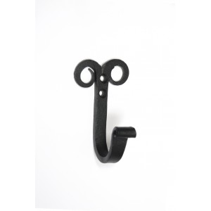 Wandhaken antik | Mantelhaken, Garderobenhaken schwarz | Eisen, handgeschmiedet | EIH - 0115 | Ventano